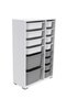 Hanah Home Armario Multiusos Blanco y Gris